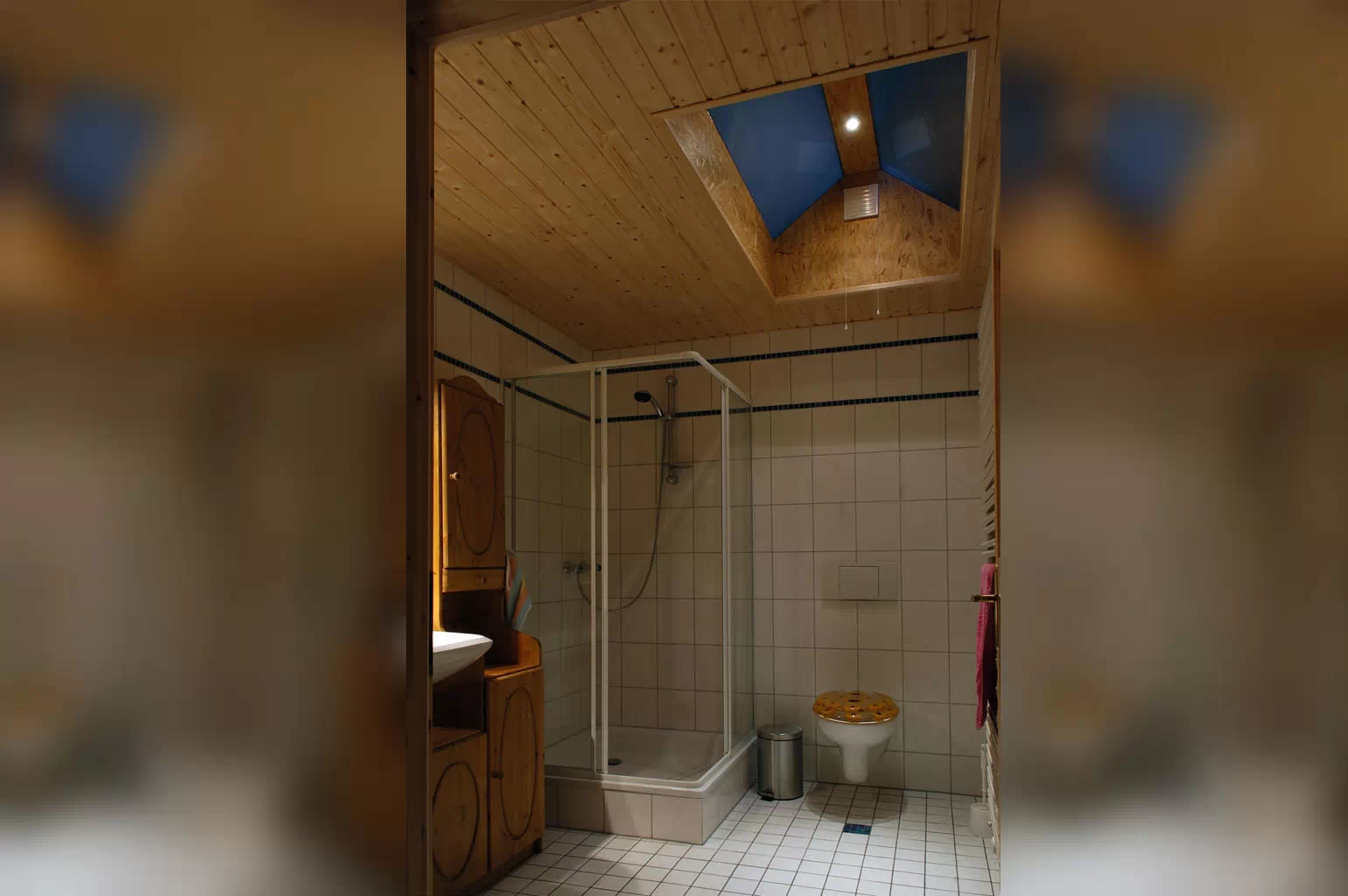 Ein exklusives Duschbad mit thermogeregelter Brause